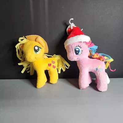 2014 My Little Pony MLP Apple Jack & Pinkie Pie Hasbro Plush Toy 12 Inches • $12.33