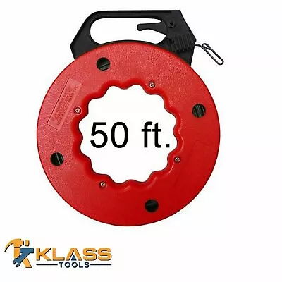 50 Ft Heavy Duty Steel Cable Fish Tape For Cable/Wire Pulling Tool • $20.70