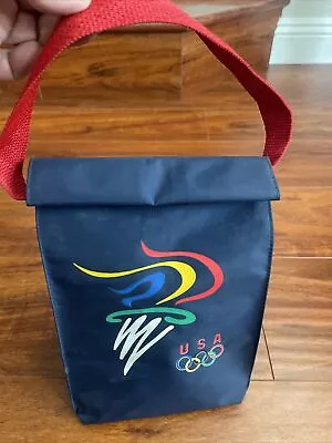 1996 Atlanta Olympics Blue Lunch Bag - Nissan Sponsor • $10