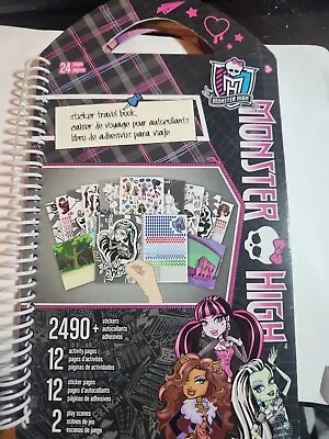 Monster High Sticker Travel Book 2490 Stickers 12 Activity Pages Unused • $15