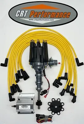 FORD Y-Block 256-272-292-312 Small HEI Distributor + 60K Coil + YELLOW USA Wires • $255.95