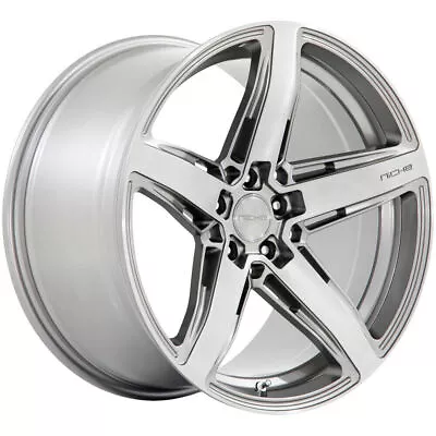 18x8 Anthracite Brushed Wheels Niche M270 Teramo 5x100 30 (Set Of 4)  66.06 • $1248