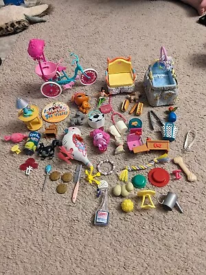 Lot Of 50+ Fisher Price Doll House Barbie Littlest Pet Shop Disney Accessories • $29.99