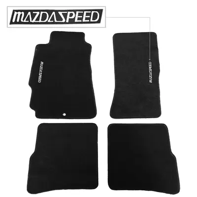 For 04-12 Mazda Rx8 Floor Mats Carpet Front & Rear Nylon Black W/ Emblem • $57.99