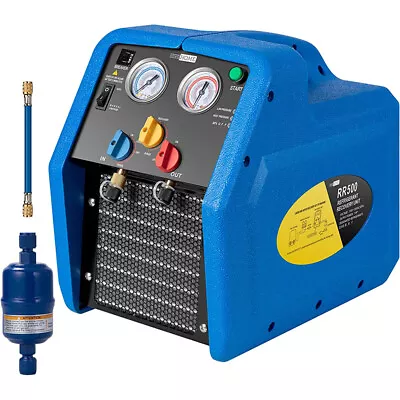 R1234YF 1HP Dual Cylinder Refrigerant Recovery Machine Oil-Less Freon Recycling • $389.99