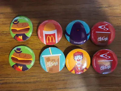 McDonald's Pin Back Button Uniform Bling Cosplay McCafe Era LOT OF 8 Ronald • $10