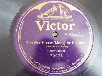 $19.99 • Buy 12  78 HARRY LAUDER Purple Victor 70076 One Sided WEE HOOSE VG++