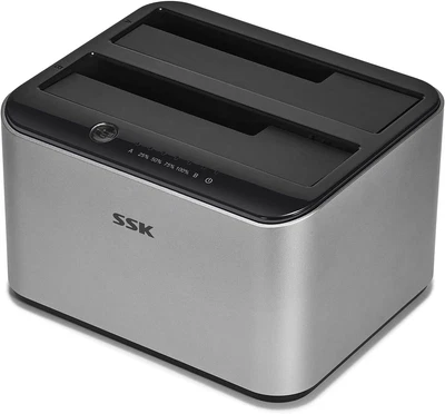 £46.38 • Buy SSK Aluminum Hard Drive Docking Station, USB 3.0 To SATA Dual Bay External HDD