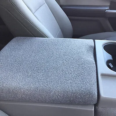Fits Ford F150 F250 Fleece Jump Seat 2014-2023 Center Armrest Console Cover Gray • $19.45