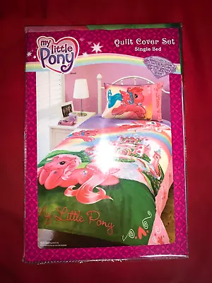 My Little Pony Retro Single Quilt Cover & Pillow Case (New) Official Licensed  • $65.24