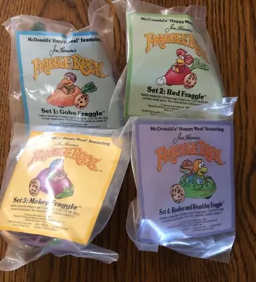 1988 FRAGGLE ROCK Vegetable Cars McDonald’s Happy Meal Toy Complete Set Of 4 NEW • $25.99