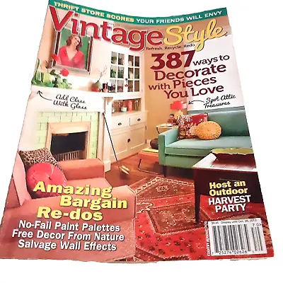 Vintage Style Magazine Fall 2013 Amazing Bargain Redos Harvest Party • $8.40