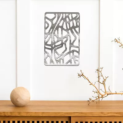 Abstract Rectangle Metal Wall Art - Modern Geometric Decor For Home Or Office • £119.95