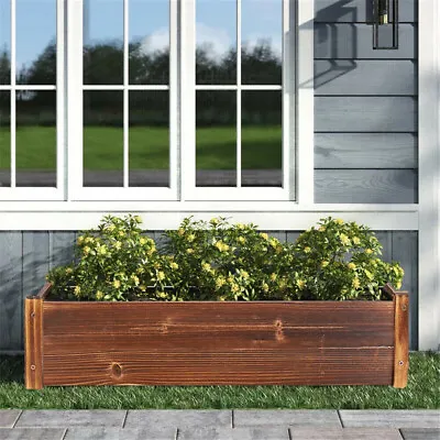 Wooden Raised Garden Bed Kit Outdoor Planter Box Grow Vegetable/Flower/Herb Box • $33.99