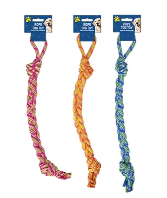 Rope Dog Pull Tug Toy Heavy Duty Doggy Gift Idea Puppy Play Toy Stong Durable • £6.99