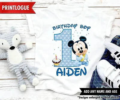 Baby Mickey Mouse Birthday Shirt Mickey Mouse Birthday Shirt Family Shirt • $10.99