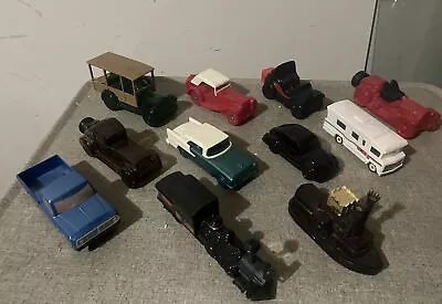 Vintage Avon Cologne Bottle Decanter Lot Of 11 Vehicles Ford VW Winnebago Boat • $25