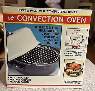 Vintage Stove Top Convection Oven W/RackLid And Instructions Recipes NIB • $40