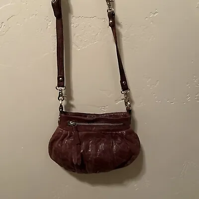 Junior Drake Leather Hobo Around Town Crossbody Handbag • $32