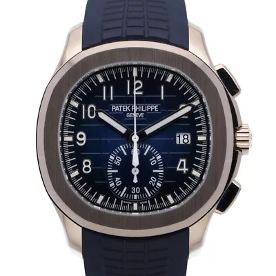 £104500 • Buy Patek Philippe Aquanaut 5968G-001 With 42.2mm 18ct White Gold Case And Blue D...