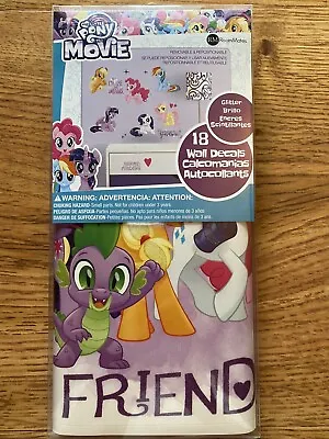 RoomMates My Little Pony  18 Peel & Stick Glittery Repositionable Wall Decals • $9.90