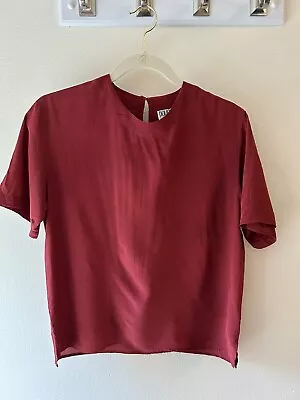 Douglass Vintage Silk Short Sleeve Shirt Blouse Women Sz Small • $15