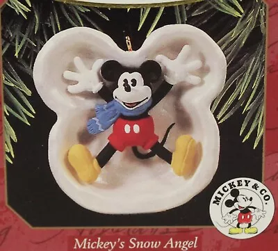 Hallmark Disney 1997 Mickey's Snow Angel Keepsake Ornament NIB Mouse • $13.14