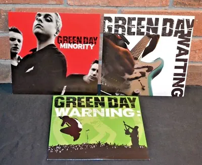 GREEN DAY - Minority/Warning/Waiting Limited COLORED VINYL 7  SET New! • $35.99