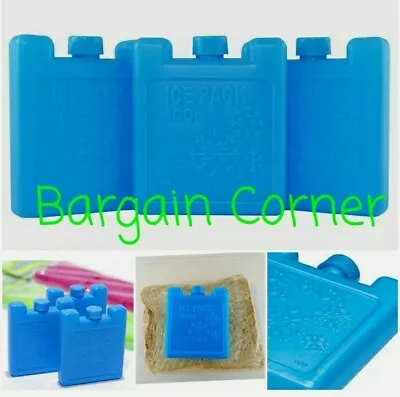 Freezer Ice Block Mini Ice Cooling Block Reusable Picnic School Office Lunch Box • £2.98