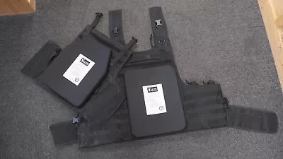 Voodoo Tactical Armor Carrier Vest Max Protection 20-8399 Black & Plates Nij-iii • $300