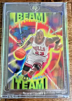 1995-96 Topps Stadium Club Beam Team #B14 Michael Jordan Chicago Bulls HOF • $9.50