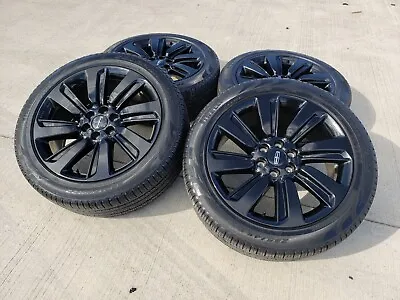 22  Lincoln Navigator OEM Rims Wheels Black Label 95384 Tires 2022 2023 2024 • $3799
