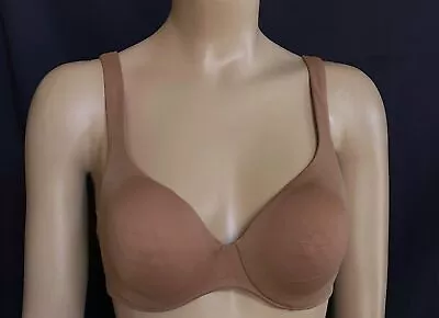 VINTAGE LA PERLA BENESSERE Dark Nude-Colored Seamless Double-Lined Bra 32D (IT1) • $12.99