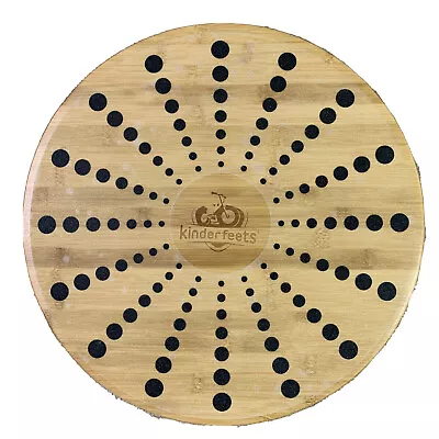 Kinderfeets Bamboo Balance Disk For Toddlers Kids Teens And Adults • $29.97