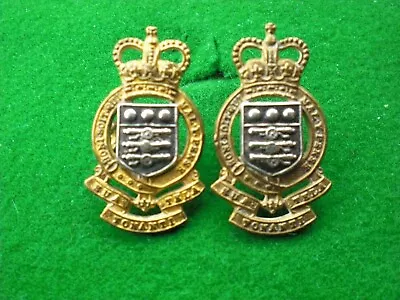 £9 • Buy Royal Army Ordnance Corps Officers Collar Badge Q/c (silver/gilt)(2 X Lugs)(mkrs