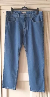 Mens Straight Fit Blue Jeans W36/l29. M&s. Brand New (other) Mislabelled • £12
