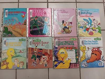 Little Golden Books Children's Books - Lot Of 8 - Vintage Sesame Street Disney • $12