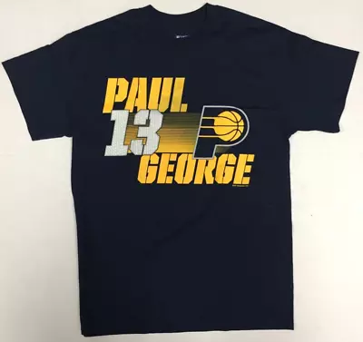 Paul George #13 Indiana Pacers Men's T-Shirt Gray Medium • $19.95