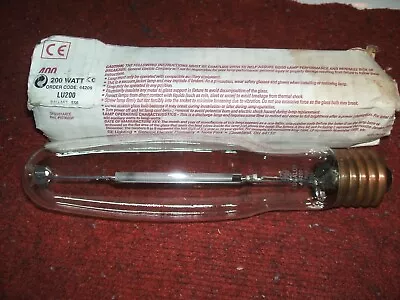 Hps 200 Watt High Pressure Sodium Lamp Light Bulb Ge Lucalox Retired Electrician • $15