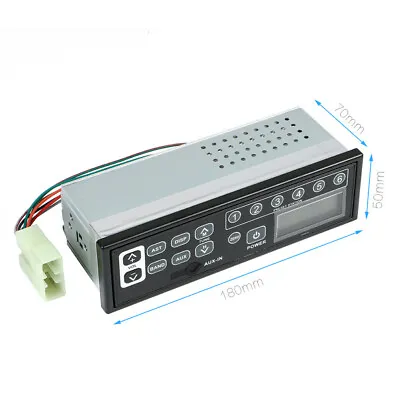 12-24V Excavator Radior Tractor Stereo AUX FM MP3 Player For Hitachi John Deere • $97.92