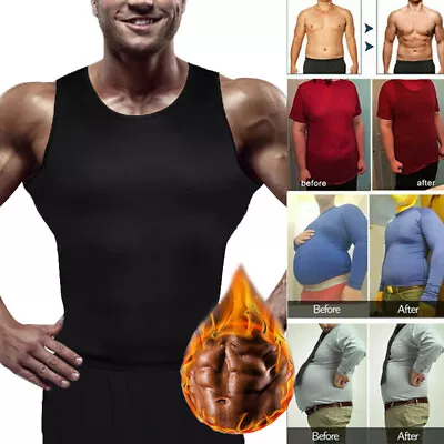 Men Women Waist Trainer Sweat Sauna Vest Slim Body Shaper Weight Loss Shapewear • $28.79