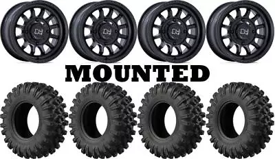 Kit 4 EFX MotoRavage XL Tires 35x10-15 On Black Rhino Rapid Matte Black CAN • $2065.64