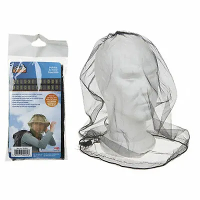 Deluxe Midge / Mosquito Net - Over The Head Mesh Protector Adjustable Face Neck • £2.99