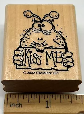 MONSTER MANIA KISS ME Lips Heart Love Gift Tag Card STAMPIN' UP! RUBBER STAMP • $6.95