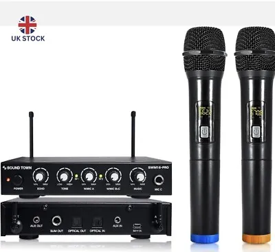 Sound Town Wireless Microphone Karaoke Mixer System With HDMI ARC Optical AUX • £119