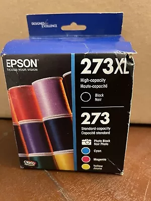 Epson 273XL Black & 273 Yellow Magenta Cyan Photo Black  5 /pack EXP 01/2024 • $19.99