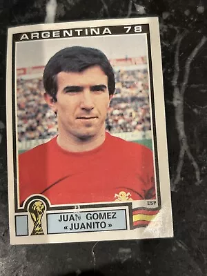 Panini World Cup Argentina 78 Sticker - JUAN GOMEZ JUANITO. Spain #219 • £7.99