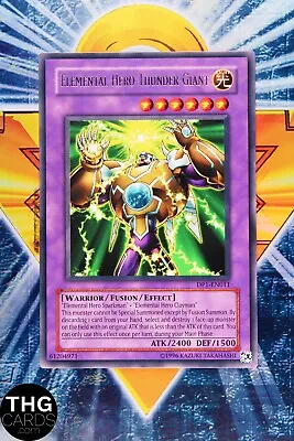 Elemental Hero Thunder Giant DP1-EN011 Rare Yugioh Card 3 • £3.99