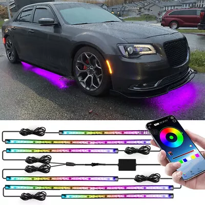 6x Dreamcolor Car Underglow LED Neon Kit Strip Light APP Remote For Chrysler 300 • $59.44