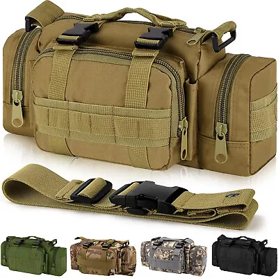 Tactical Shoulder Duffle Bag Water Resistant Deployment Bag Molle Utility Pouch • $16.98